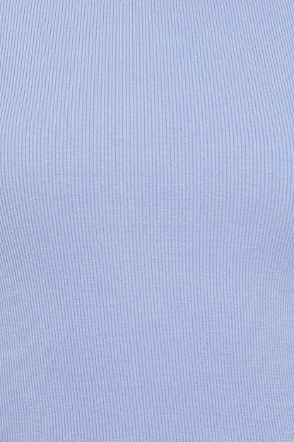 Ari Ribbed Tank Top - Cornflower Blue