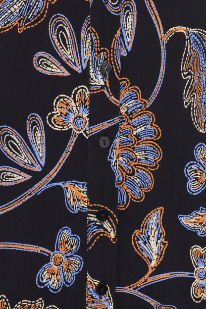 Bennett Shirt - Black Floral