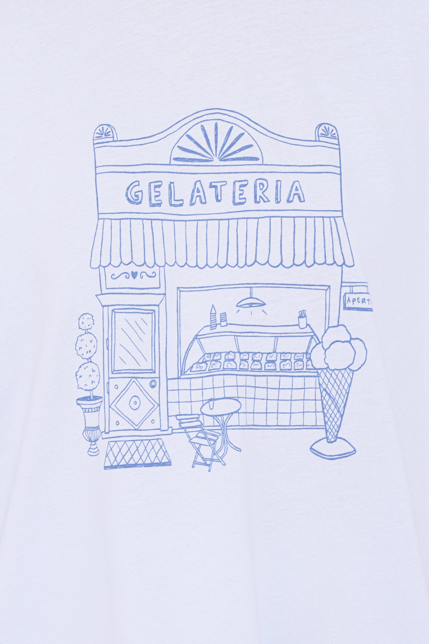 Carmen Graphic Tee - Baby Blue