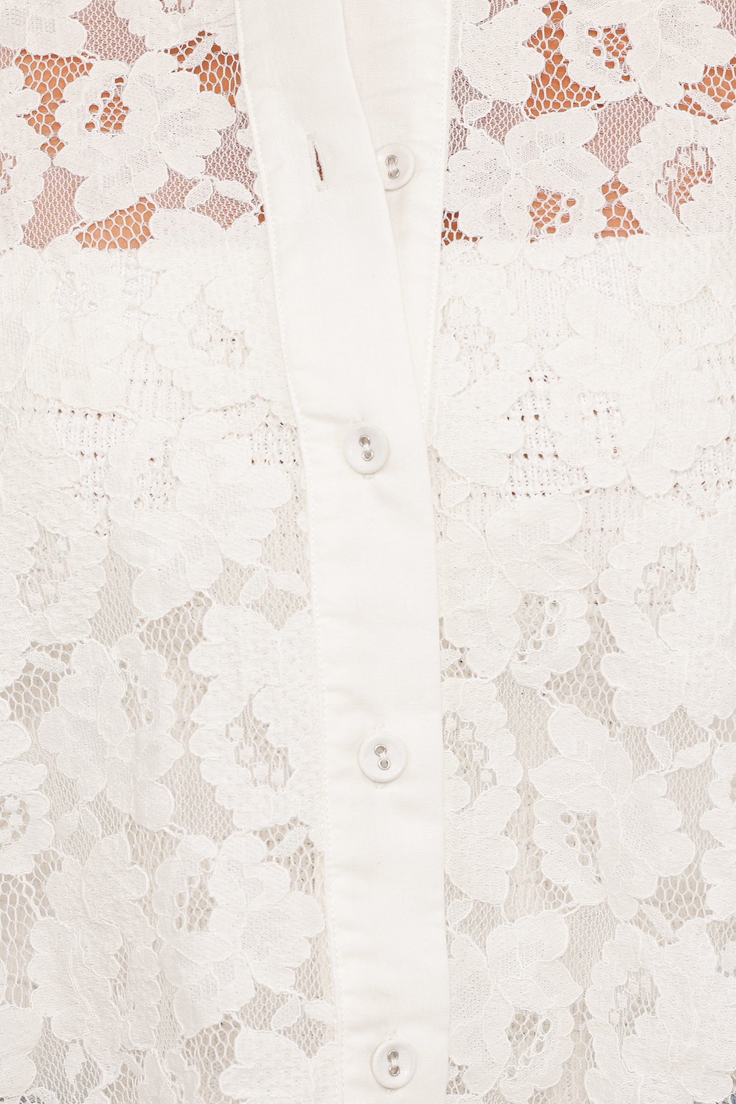 Carol Lace Shirt - White