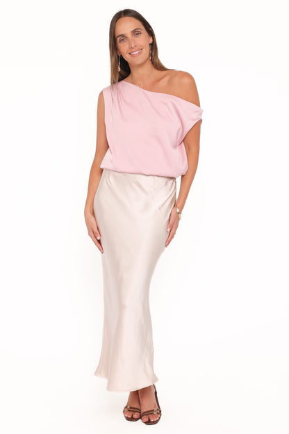 Chandler Off Shoulder Top - Pink