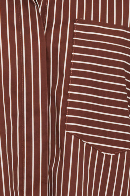 Darya Shirt - Chocolate Stripe