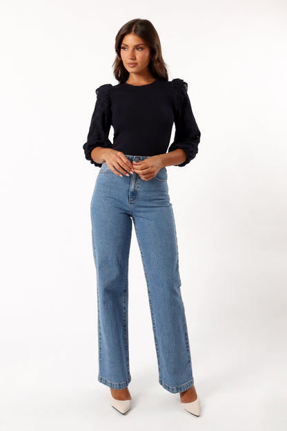 Halle Top - Navy