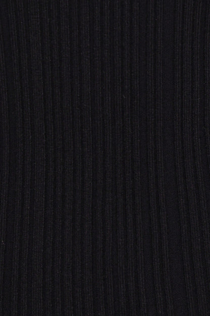 Junia Tie Back Knit Top - Black