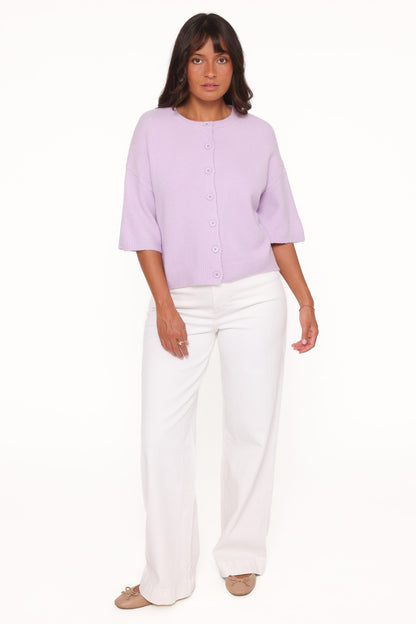 Lilith Knit Top - Lilac