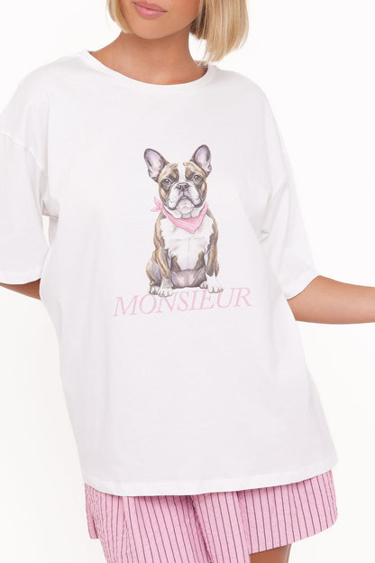Monsieur Tee - White