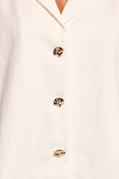 Odelia Denim Shirt - Off White