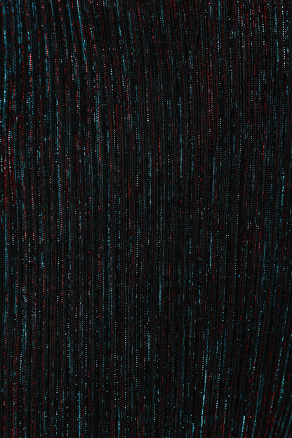 Sonja Gather Top - Black Teal