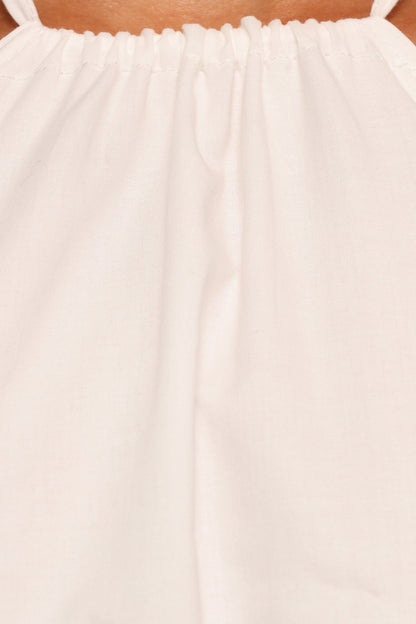 Vanessa Halterneck Top - White