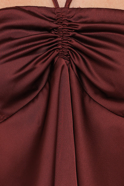 Vita Halter Top - Brown
