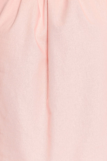 Zion Off Shoulder Long Sleeve Top - Pale Pink