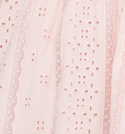 The Tiny Ellie Nap Dress - Pink Broderie Voile