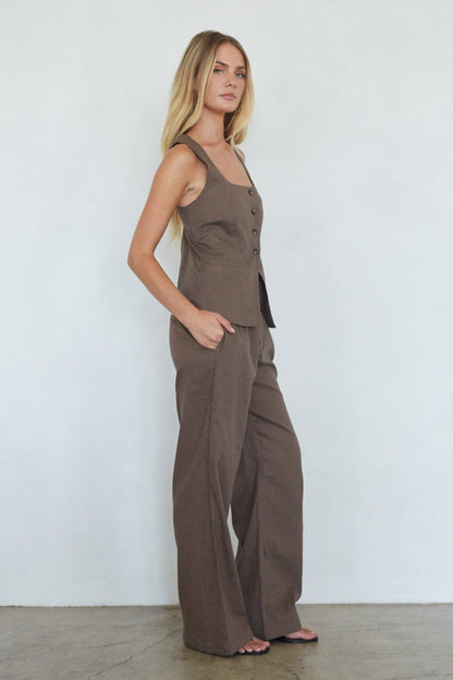 Rina Button Up Vest