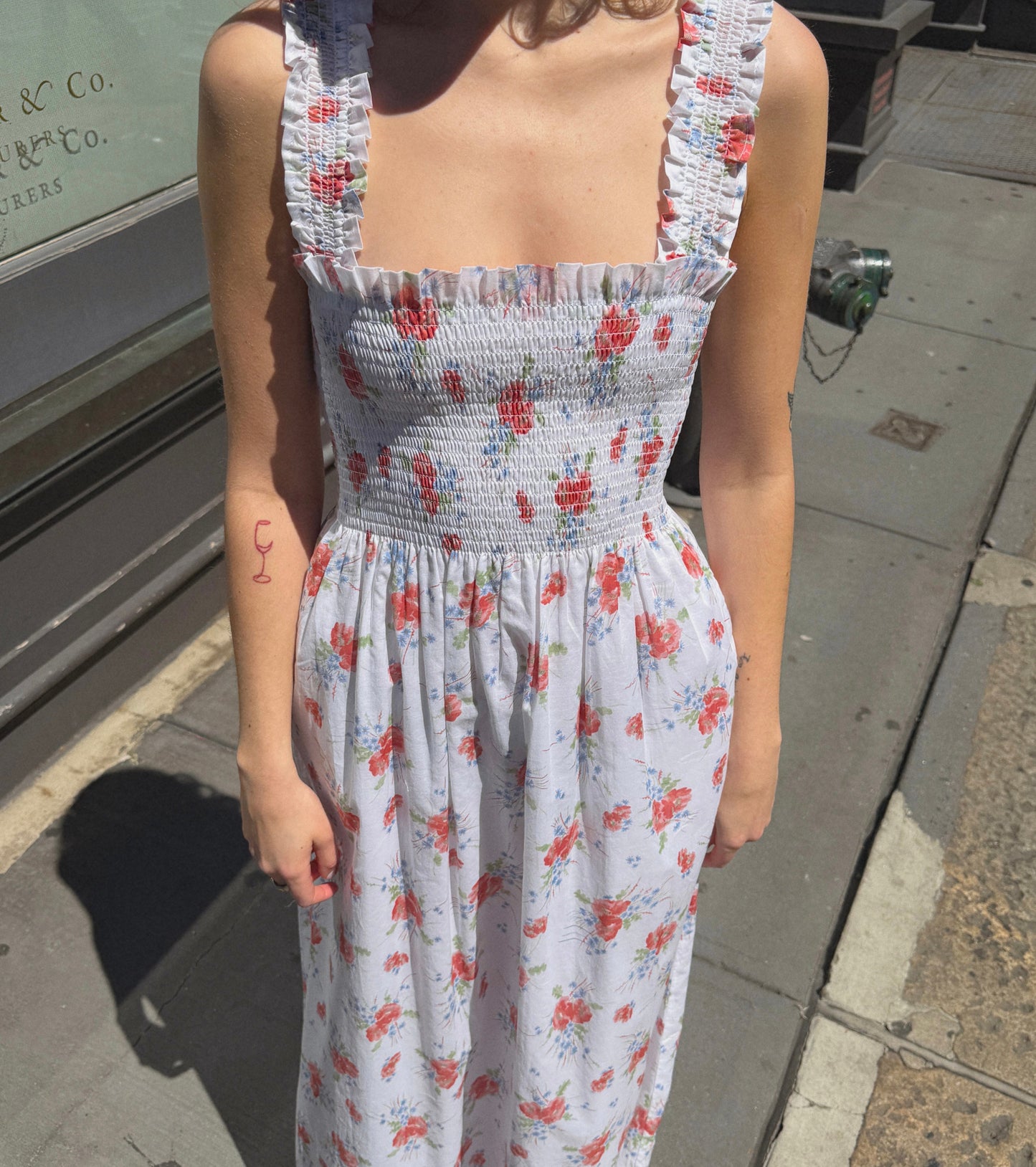 The Ashlyn Nap Dress - Sunburst Blossoms
