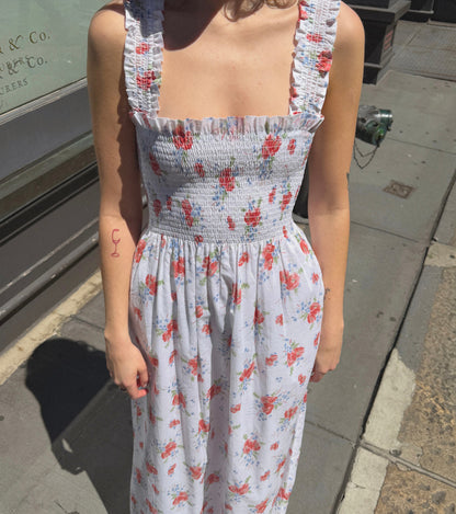 The Ashlyn Nap Dress - Sunburst Blossoms