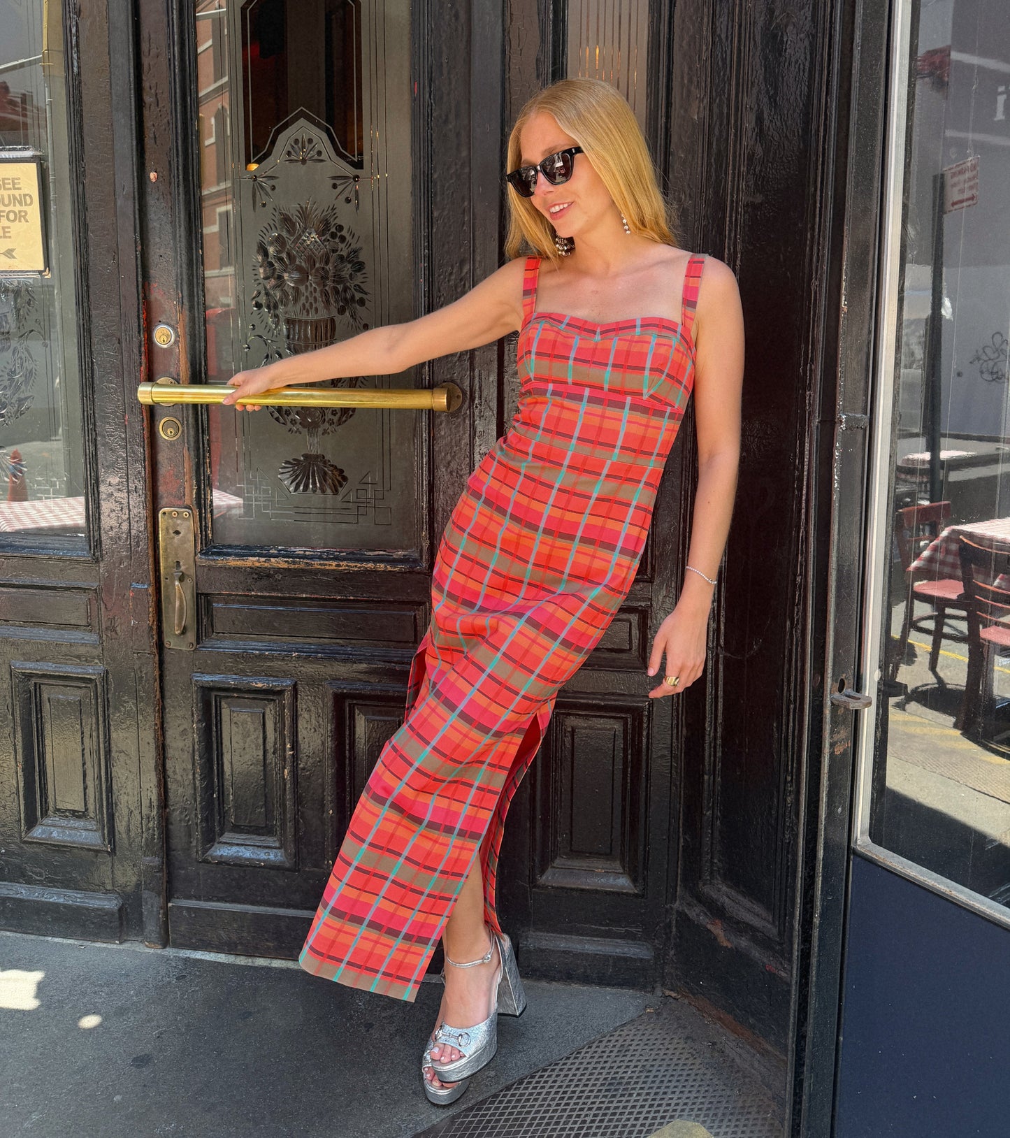 The Agnes Dress - Sunset Gingham