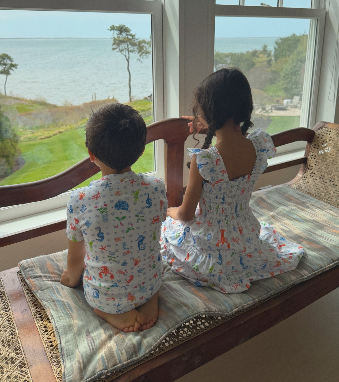 The Tiny Lou PJ Set - Nantucket Seas