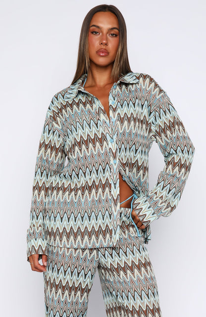 Doll Behaviour Long Sleeve Shirt Ocean Waves