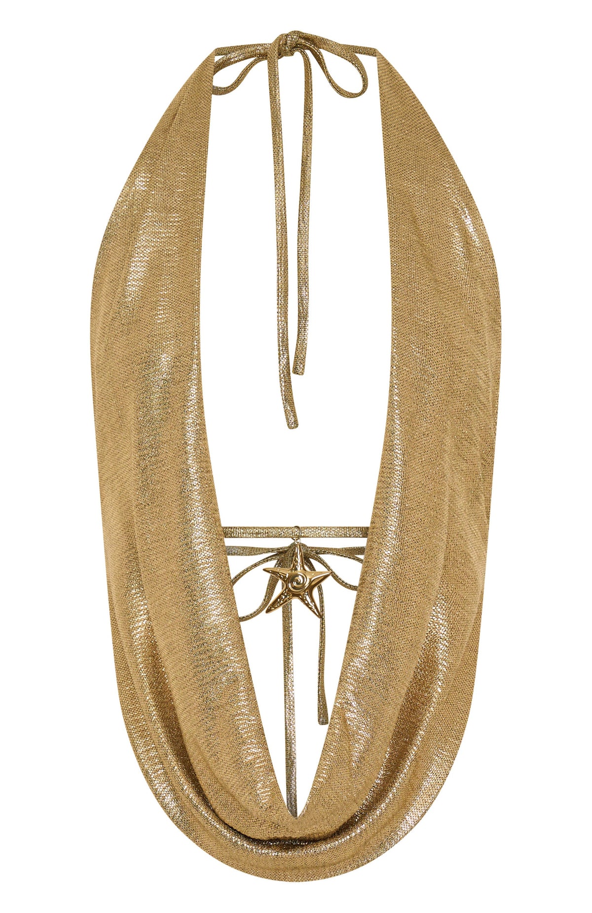 Got You Covered Cowl Neck Top Gold