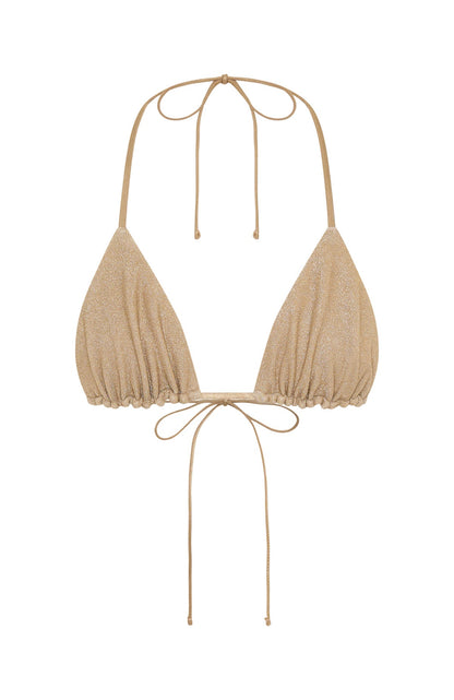 Matera Bikini Top Gold Shimmer