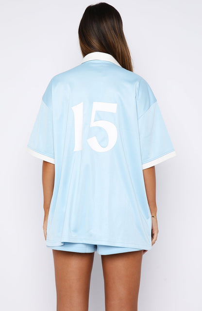 Release 15 Janie Oversized Jersey Blue