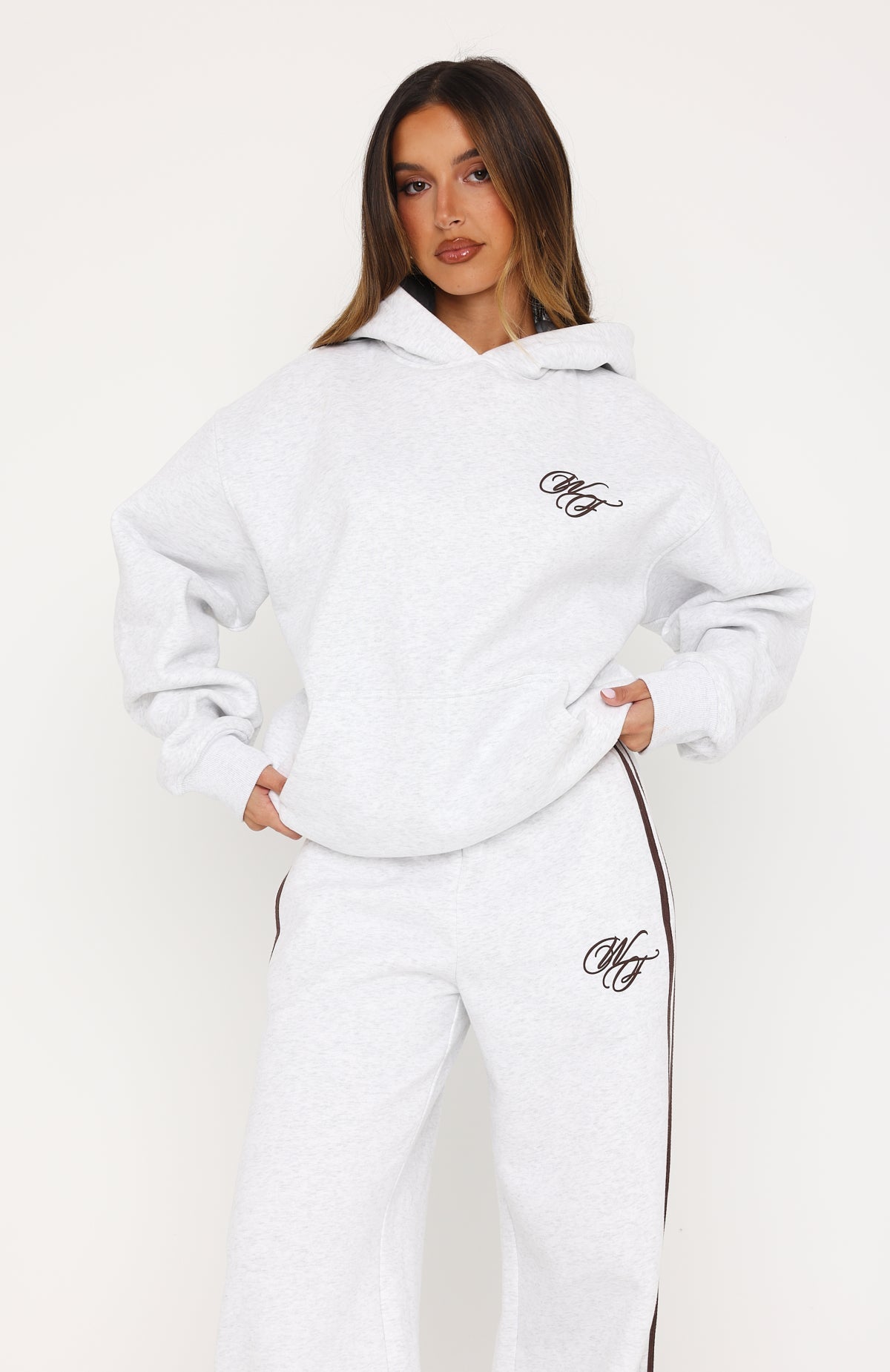 Studio 17 Raven Oversized Hoodie Grey Marle