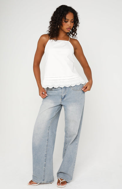 Valley Lights Top White