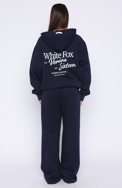 Verano Sixteen Lilia Wide Leg Sweatpants Navy