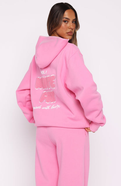 Vol. 1 Oversized Hoodie Bubblegum
